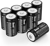 BONAI D Rechargeable Batteries 10,000mAh 1.2V Ni-MH High Capacity High Rate D Size Battery Rechargea
