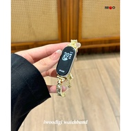For xiaomi/mi band 10 nfc/Ceramic/mi band 9/mi band 8女士饰品伸缩链表带