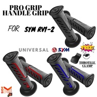SYM RV1-2 PROGRIP V1 Handle Grips with Shock Absorption for Motorcycles, 2pcs