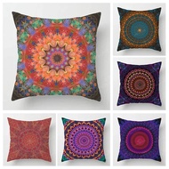 Fall home decor autumn living room throw pillow cover sofa boho Cushion cover mandala 45x45cm 45*45 