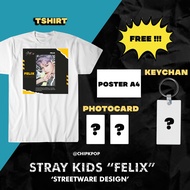 FELIX STRAY KIDS I KAOS KPOP I FELIX PHOTOCARD I BAJU SKZ I KAOS STRAY KIDS I BAJU STRAY KIDS I BAJU