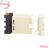 FOREVER Digital Time Relay, with Socket Base DH48S‑2Z Time Relay, Precision Timing 0.01S-99H99M 220V