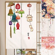 ผ้าม่านประตูสไตล์ญี่ปุ่น ผ้าม่านครึ่งสไตล์ญี่ปุ่น ผ้าม่านสั้นผ้าฉากกั้นห้องผ้าม่านห้องนอนห้องน้ำแขวนผ้าม่าน