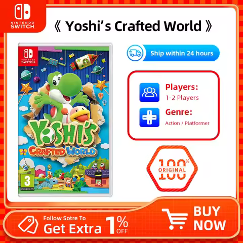 Nintendo Switch- Yoshi s Crafted World - Stander Edition - Genre Action Platformer 5.6 GB Nintendo G