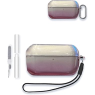 Case Cover for Technics EAH-AZ100 Wireless Earbuds,WUNIAK Clear Soft TPU Protective Cover with Keych