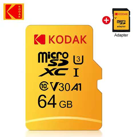 KODAK Micro SD Card RED Memory Card with Adapte 64GB MicroSDHC 64GB MicroSDXC MicroSD 64GB C10 A1 TF