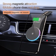 Car QI Wireless Charger 15W Dashboard Mount Magnetic Magsafe Car Phone Holder