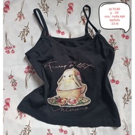 Black rabbit tank top