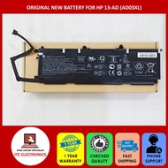 NEW AD03XL HP ENVY 13-AD SERIES BATTERY 11.55V 51.4Wh HSTNN-DB8D (1 YEAR WARRANTY)