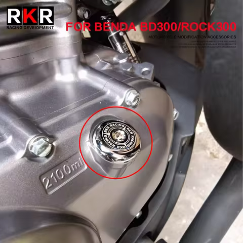 Motorcycle Oil Filler Cap Cover Engine Oil Dipstick Stick Plug for Keeway V Cruise 125 BENDA BD300 R