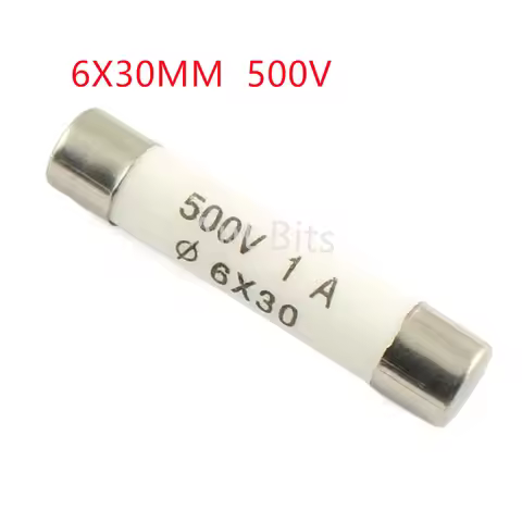 10pcs Ceramic Fuse Cartridge RO58 6x30mm 500V F 0.5A 1A 2A 3A 4A 5A 6A 8A 10A 13A 15A 16A 20A 25A 30