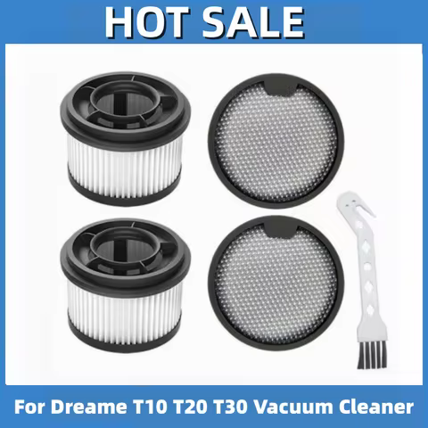HEPA Filter Accessories For Dreame T10 T20 T20 Pro T30 T30 Neo Filters Set Robot Vacuum Cleaner Spar