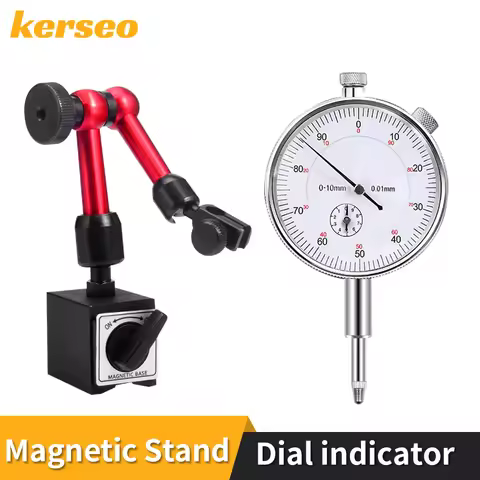 0-10mm Dial Indicator Magnetic Stand Base Magnetic Holder for Dial Bore Gauge Measure Tools Hour Typ