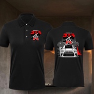 Kaos New Polo Shirt R35 Godzilla Skyline GTR GTR35 NIssan POLO shirt both men and women