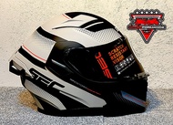 SEC MODULAR HELMET wi DUAL VISOR / SEC WHIRLWIND STRONG GRAY BLACK helmet