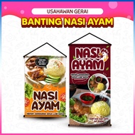 Chicken Rice Slash - Sales Stall Business Night Market/ Bazaar Fasting Ramadan/ Morning/ Petang/ Sta