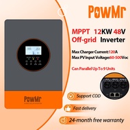 PowMr 12KW  48V Hybrid Inverter 500Vdc Built in 150A MPPT Solar Charger Controller Can Parallel Up t