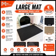 Large  Mat 60x90cm Waterproof Double Layer Trapping Clean Pad for Cat Litter Box Durable and Easy to