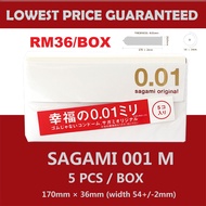 ( SHOCKING DEAL ) 100% ORI Japan Sagami Original 001 5pcs Ultra Thin Condom 0.01mm Regular size