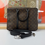 98新lv 路易威登 老花 手提包/斜挎包/電腦包/公文包 無附件一