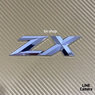 Logo* ZX Attached To The Rear Of HONDA city Size*3.2x11.5cm Chrome Plated Color