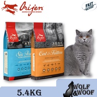 Orijen Cat Dry Food 5.4kg - (6 Fish, Six Fish, Cat & Kitten)orijen,ORIJEN