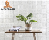 COD Wallpaper Dinding 35x70cm 5mm 3D Foam Stiker Walpaper New BTK003 Brickfoam Batik House Of Art Surabaya