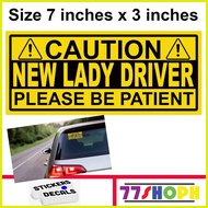 ▫ New Lady Driver Decal Sticker for Car