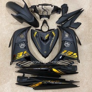 135LC V4-V7 MATT BLACK GOLD COVERSET CUSTOM