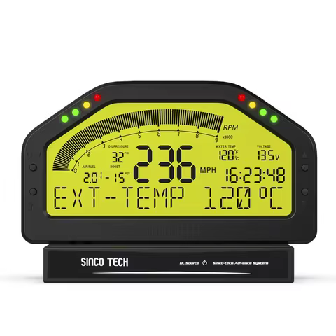 DO904 Car Tacho Dashboard Meter Sensor KIT Race Gauge Display Sensor KIT Bluetooth-compatible LCD Sc