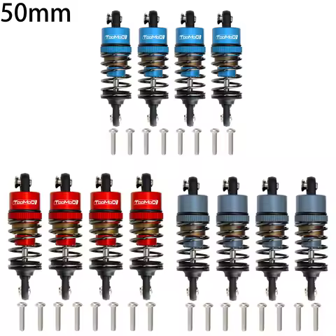 1/10 50MM RC Oil Filled Shock Absorbers Kit for Tamiya TT-01 TT-02 M03 M04 M05 M06 TA05 1:10 On Road