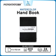 Gramedia Surabaya - Potentate Handbook Watercolor Journal 11x17cm Hard Cover Paper Book