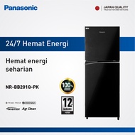 Panasonic NR-BB201Q-PK Kulkas 2 Pintu Inverter + Prime Fresh - Black