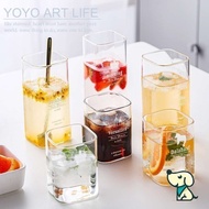 LORA JX2 D1 Home Nordic Style Square Glass Tall Short b2