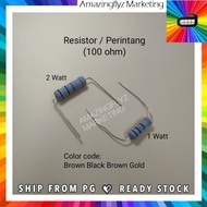 Spare Part Resistor Electronic 100 Ohm/ Perintang Elektronik