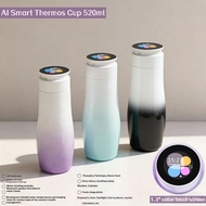 AI Smart Thermos Cup 520ml 1.3" Color Screen DIY Wallpaper Bluetooth Speaker Water Reminder Health G