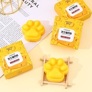 Cheese Cat Paw Essential Oil Cleansing Moisturizing Soap Handmade Soap Cat Paw Soap Cat Paw Soap Han