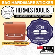 [𝐁𝐍𝐂𝐓👜]💛 Hermes Roulis Bag Hardware Protective Sticker | Full Coverage Bespoke Fitting Seal/Film | R