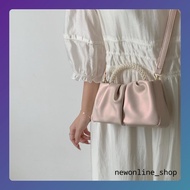 Imported Women's Leather Sling Bag Mini Bag FT73 pearl 22 x 7 x 11.5 cm