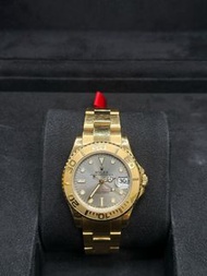 勞力士 金錶 Yacht-Master 18K金 灰面168628