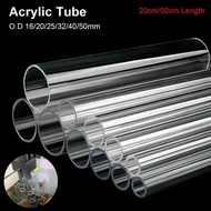 BOOMLIFE1232T 1Pcs Fish Tank Pipe, DIY  Transparent Acrylic Tube, Durable O.D 16/20/25/32/40/50mm 20