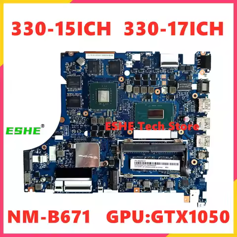 NM-B671 For Lenovo 330-15ICH 330-17ICH Laptop Motherboard With I5-8300H I7-8750U GTX1050 GPU 5B20R46