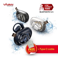 [New]Vivan Tws Sport X2 Headset Bluetooth 5.4 OWS Open Ear True Wireless Powerful Audio IPX5 Dual EN