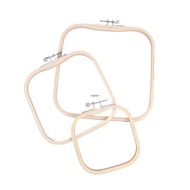 CUY 3Pcs  Embroidery Hoop Square Adjustable Embroidery Hoop Stitching Hoop Frame