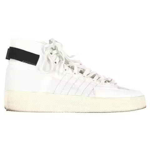 adidas Originals | Adidas Nizza Parley High-Top Sneakers in White Polyester