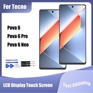 For Tecno Pova 6 / Pova 6 Pro / Pova 6 Neo 4G / Pova 6 Neo 5G LCD Display Touch Screen Replacement