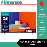 HISENSE 65" 4K SMART UHD TV 65E6K (READY STOCK)-HISENSE WARRANTY MALAYSIA