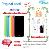 Second-hand Original used Factory unlocked cellphone 5c 16gb/32gb second hand free shipping colorful
