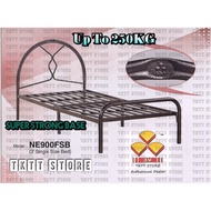 TKTT 3V Super Base Single Bed Frame Foldable Super Strong Base Single Metal Bed Divan Katil Besi Buj