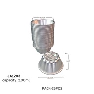 MASS QTY 25 pcs Aluminium Round Coronet Puding Jelly Mould / Acuan Puding Jelly 3/4/5/6/INCH